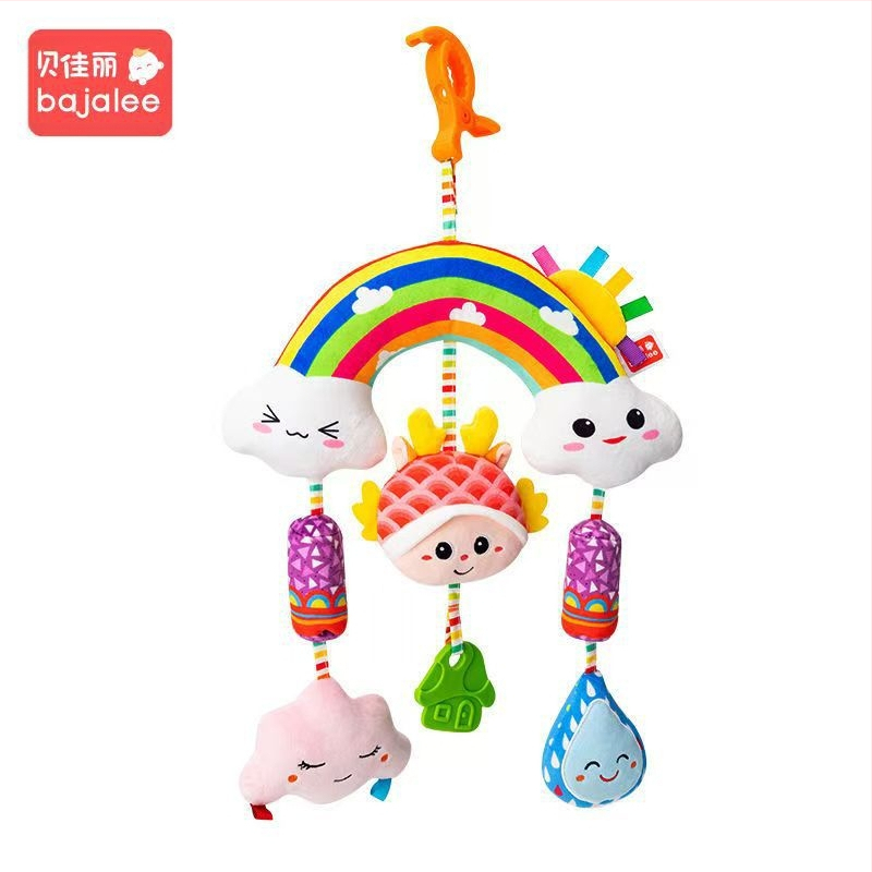 Beijiali bébijáték plüss kényelmes baba éjjeli csengő csörgő autósülés autóba lógó szélcsengő