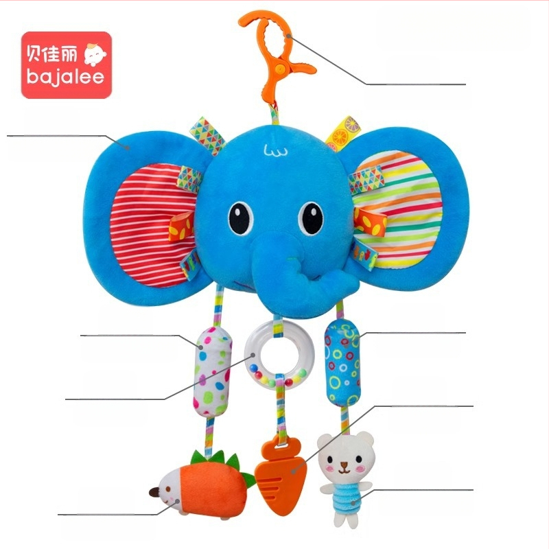 Beijiali bébijáték plüss kényelmes baba éjjeli csengő csörgő autósülés autóba lógó szélcsengő