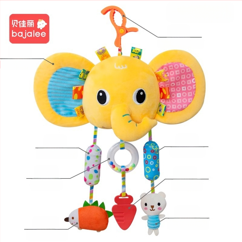Beijiali bébijáték plüss kényelmes baba éjjeli csengő csörgő autósülés autóba lógó szélcsengő
