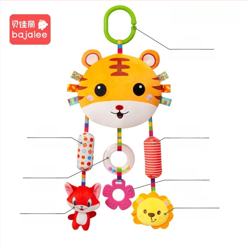 Beijiali bébijáték plüss kényelmes baba éjjeli csengő csörgő autósülés autóba lógó szélcsengő