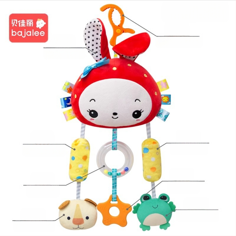 Beijiali bébijáték plüss kényelmes baba éjjeli csengő csörgő autósülés autóba lógó szélcsengő