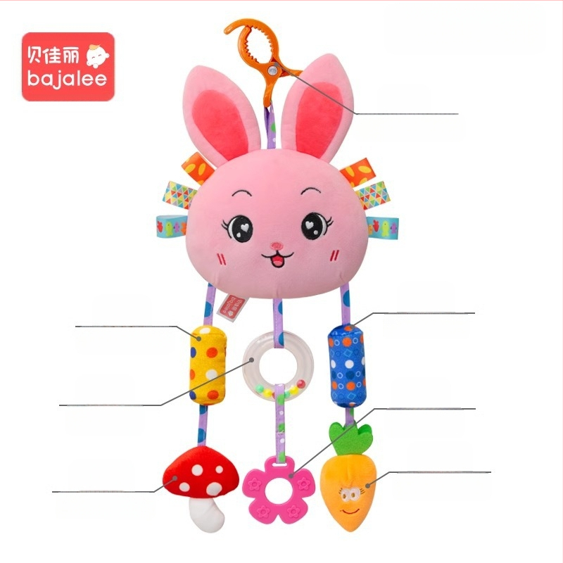 Beijiali bébijáték plüss kényelmes baba éjjeli csengő csörgő autósülés autóba lógó szélcsengő