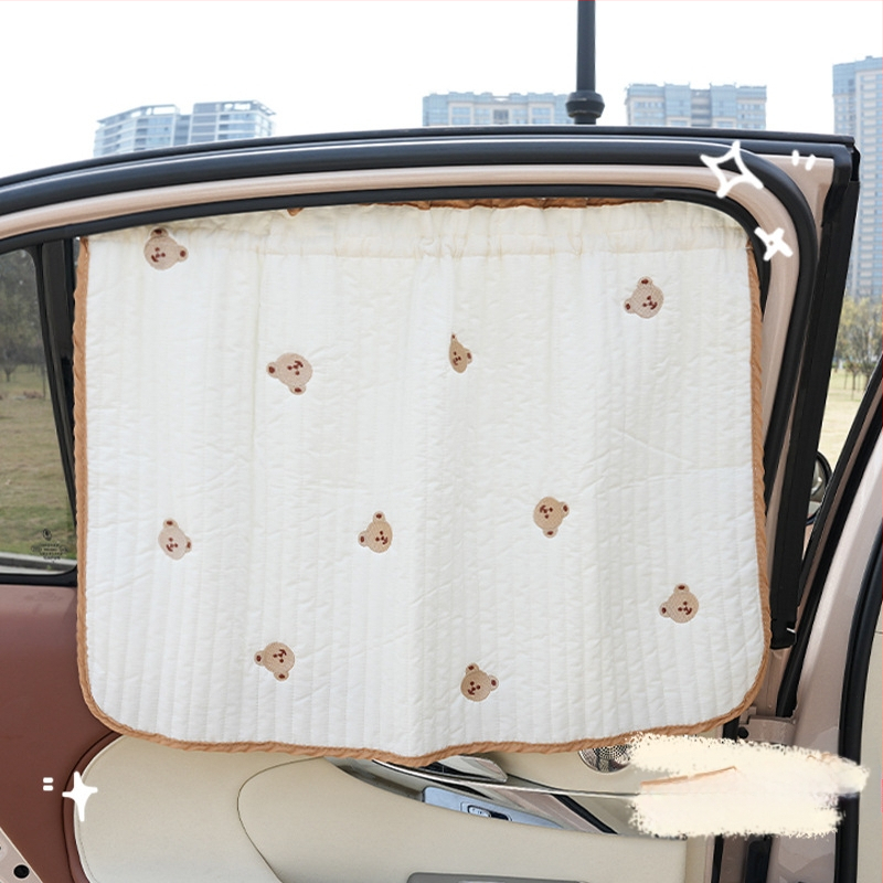 Animacinių filmukų automobilių užuolaidos, mielos automobilio apsaugos nuo saulės, šilumos izoliacija, šoniniai blokeliai nuo saulės, vasarinės ištraukiamos automobilio šoninės užuolaidos nuo saulės