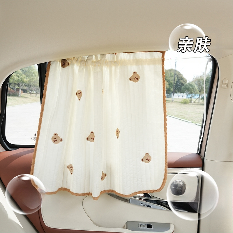 Animacinių filmukų automobilių užuolaidos, mielos automobilio apsaugos nuo saulės, šilumos izoliacija, šoniniai blokeliai nuo saulės, vasarinės ištraukiamos automobilio šoninės užuolaidos nuo saulės