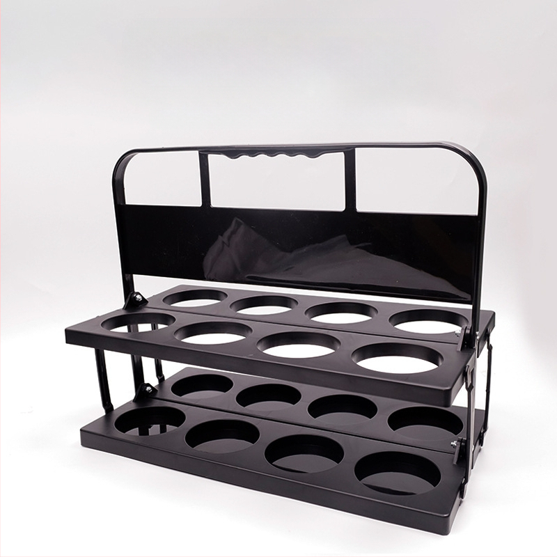 Raktáron lévő nagy lyukú, nyolclyukú, összecsukható bortartó, nyolcfejű, összecsukható sörtartó, hordozható italtartó, sport kulacstartó