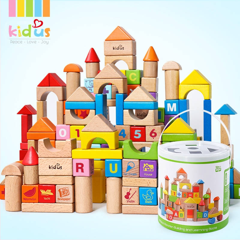 cpc laste puidust ehitusklotsid linnatänavamaastik värvikas tegelane loom auto suurte osakeste ehitusklotsid tünnikujulised mänguasjad