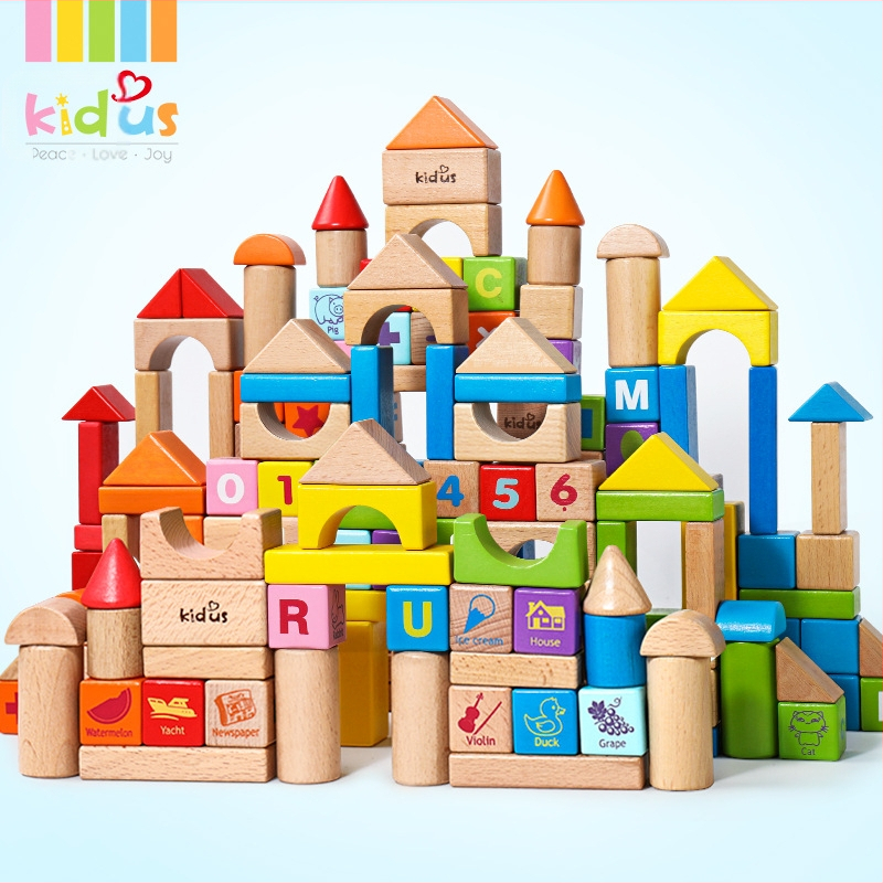 cpc laste puidust ehitusklotsid linnatänavamaastik värvikas tegelane loom auto suurte osakeste ehitusklotsid tünnikujulised mänguasjad