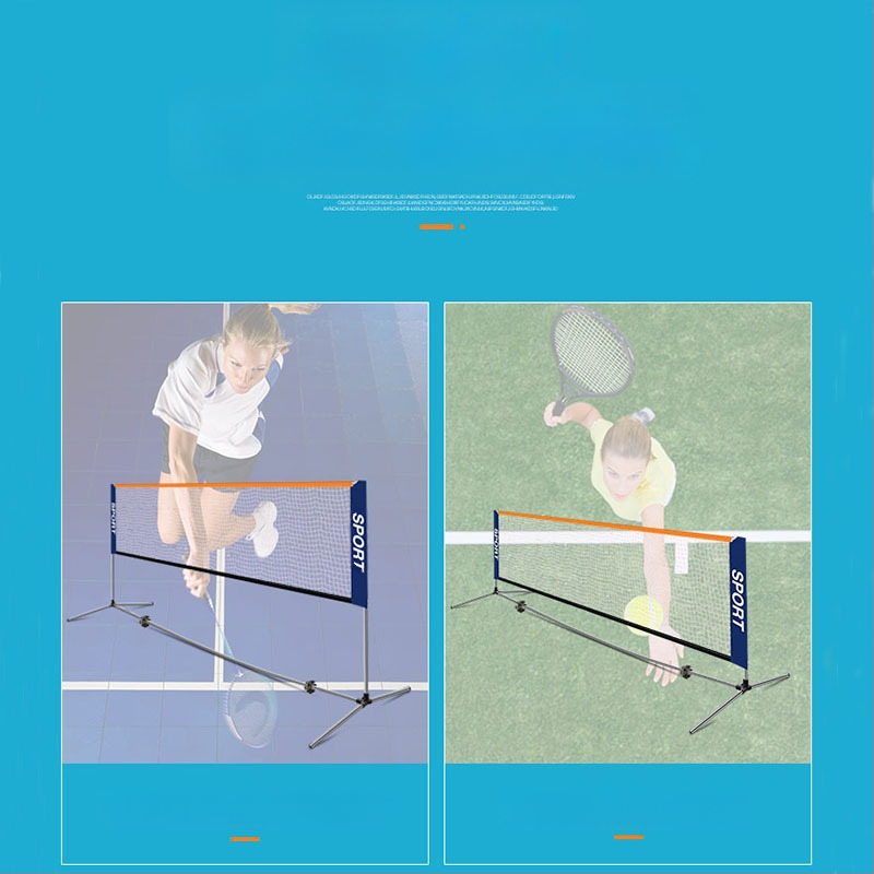 Lauko mobilus nerūdijančio plieno nešiojamas paprastas teniso tinklo stovas lauko, vidaus, standartinis trumpas teniso stovas namams