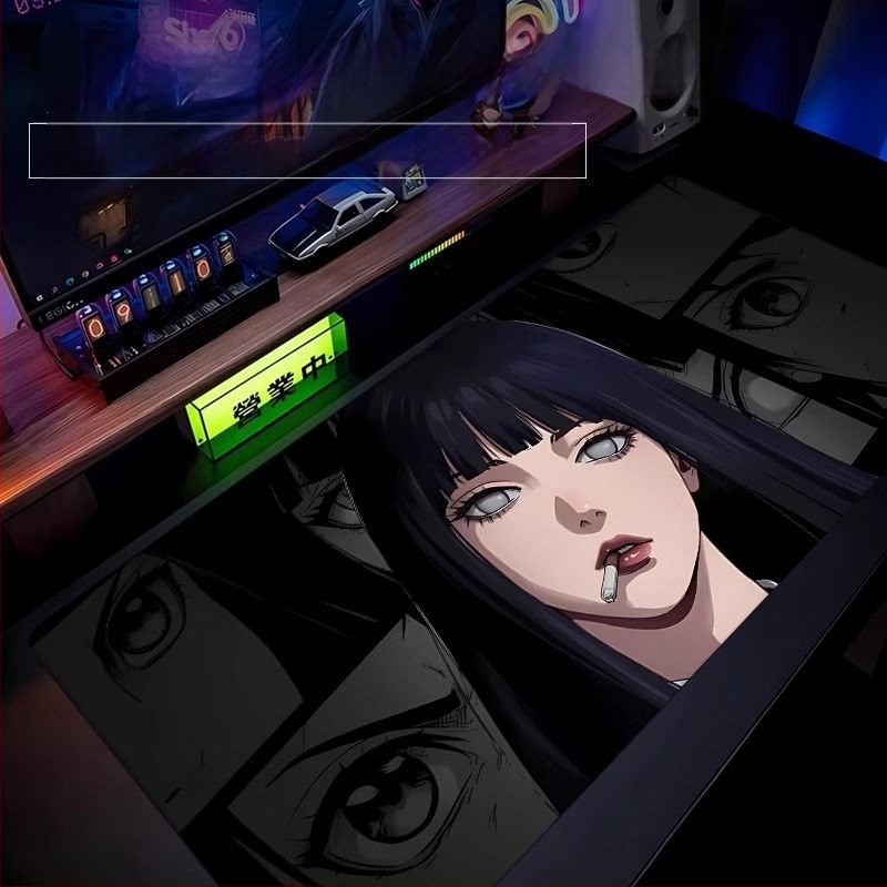 Cartoon Anime Huo Shadow Ida hiirematt suur Advanced Sense mängu hiirematt e-spordi klaviatuur arvutilaua randmepadi