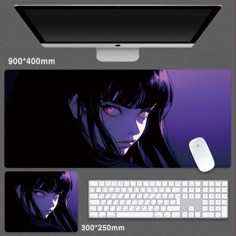 Cartoon Anime Huo Shadow Ida hiirematt suur Advanced Sense mängu hiirematt e-spordi klaviatuur arvutilaua randmepadi