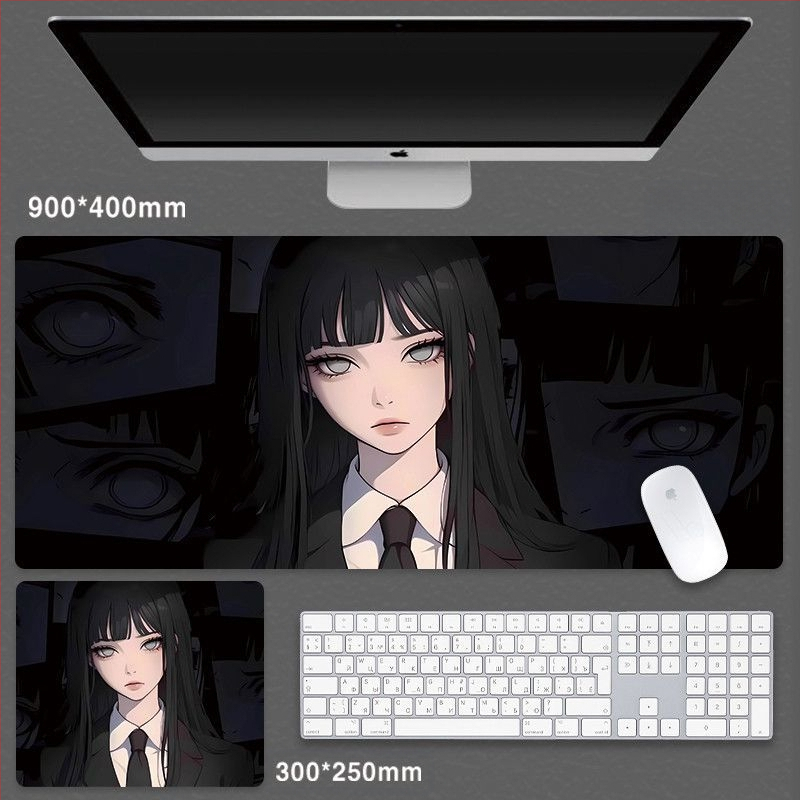 Cartoon Anime Huo Shadow Ida hiirematt suur Advanced Sense mängu hiirematt e-spordi klaviatuur arvutilaua randmepadi