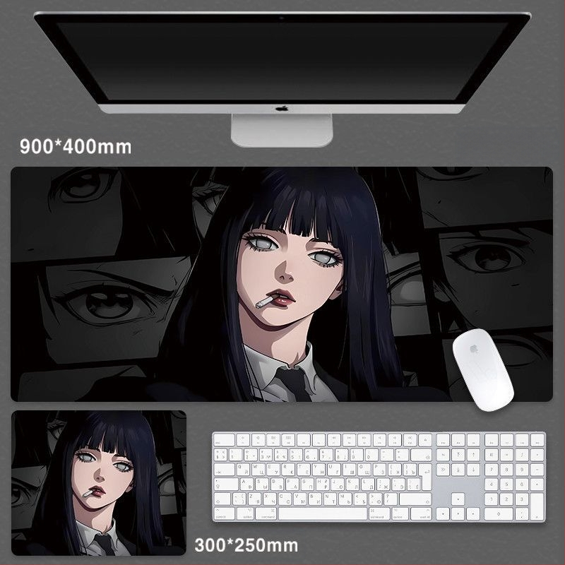 Cartoon Anime Huo Shadow Ida hiirematt suur Advanced Sense mängu hiirematt e-spordi klaviatuur arvutilaua randmepadi