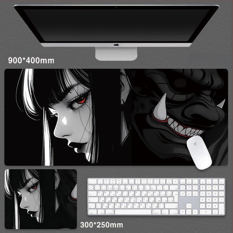 Cartoon Anime Huo Shadow Ida hiirematt suur Advanced Sense mängu hiirematt e-spordi klaviatuur arvutilaua randmepadi