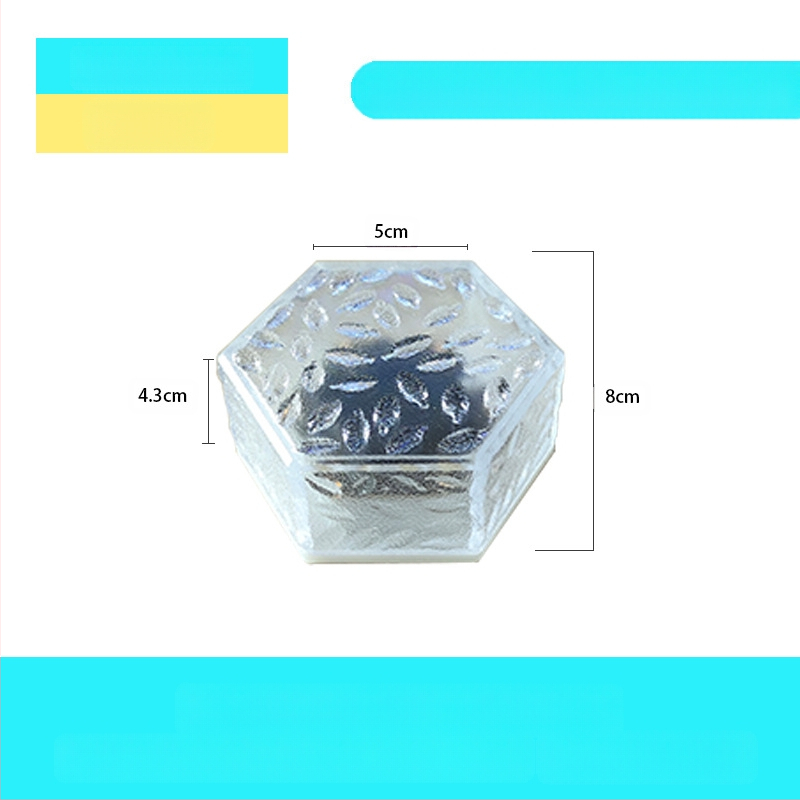 Päikeseenergial töötav LED-jääkivi lamp klaasist imitatsiooniga välistingimustes kasutatav sisehoovi põrandaplaadi lamp aia maastiku dekoratiivne maa-alune lamp telkimislamp