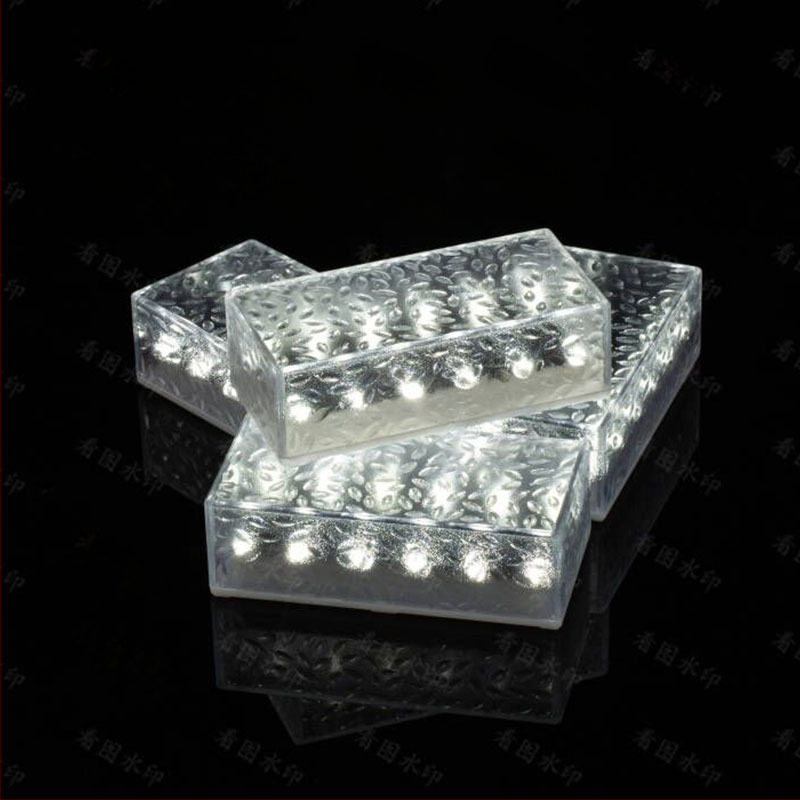 Päikeseenergial töötav LED-jääkivi lamp klaasist imitatsiooniga välistingimustes kasutatav sisehoovi põrandaplaadi lamp aia maastiku dekoratiivne maa-alune lamp telkimislamp