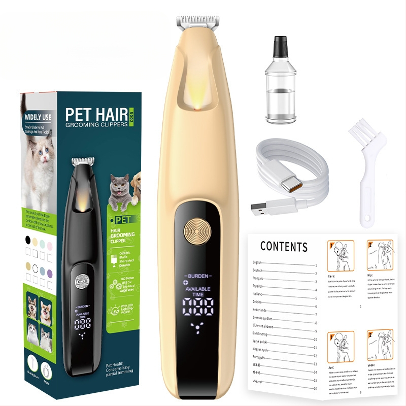 Tarpvalstybinė didmeninė elektrinė šunų skustuvo kačių plaukų kondicionieriaus elektrinė naminių gyvūnėlių nagų šlifuoklio pėdų skutimosi priemonė