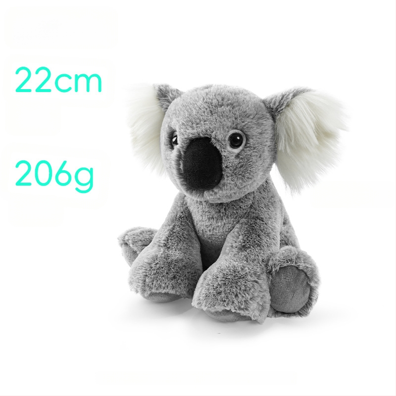 Piiriülene kuummüügis olev elevandi ja koala loomadega täidetud mänguasi, väliskaubandusega Amazoni istuv panda plush-mänguasi