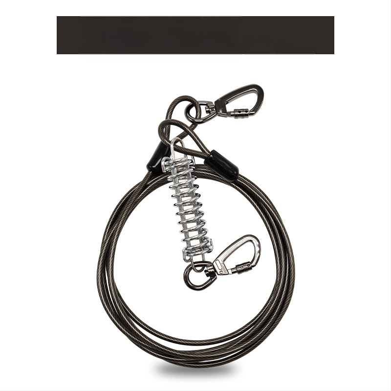 Lemmikloomade terastraadist jalutusrihm hammustusvastane veojõuköis pikendatud terastraadist koerarihm paksendatud 20 jala pikkune õuekoerarihm