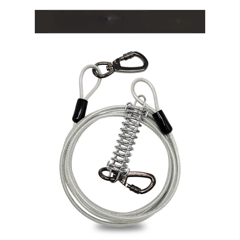 Lemmikloomade terastraadist jalutusrihm hammustusvastane veojõuköis pikendatud terastraadist koerarihm paksendatud 20 jala pikkune õuekoerarihm