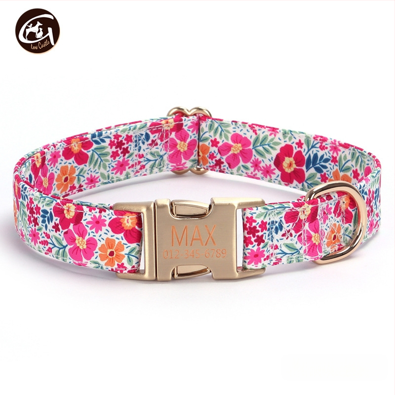 Uus kirjaga koerakaelarihm lilla roosa triibuga lemmikloomatarvete väliskaubanduse veojõuga koerakett madal kuldne pandla kiri