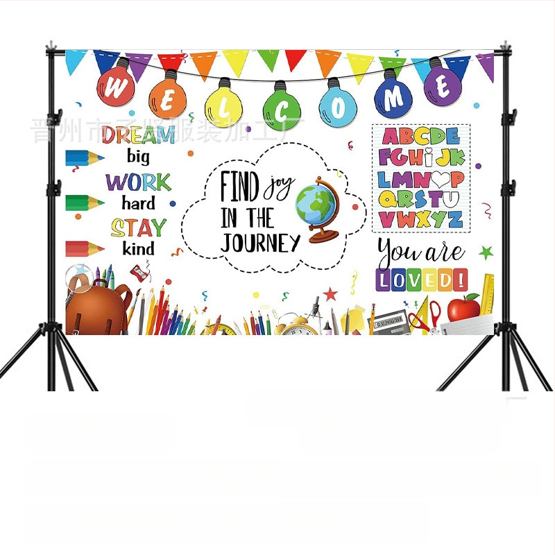 Kooli alguse hooaeg sünnipäeva taust riie kooli alguse hooaeg peobänner sünnipäevapeo taust kaunistus foto fotograafia rekvisiidid