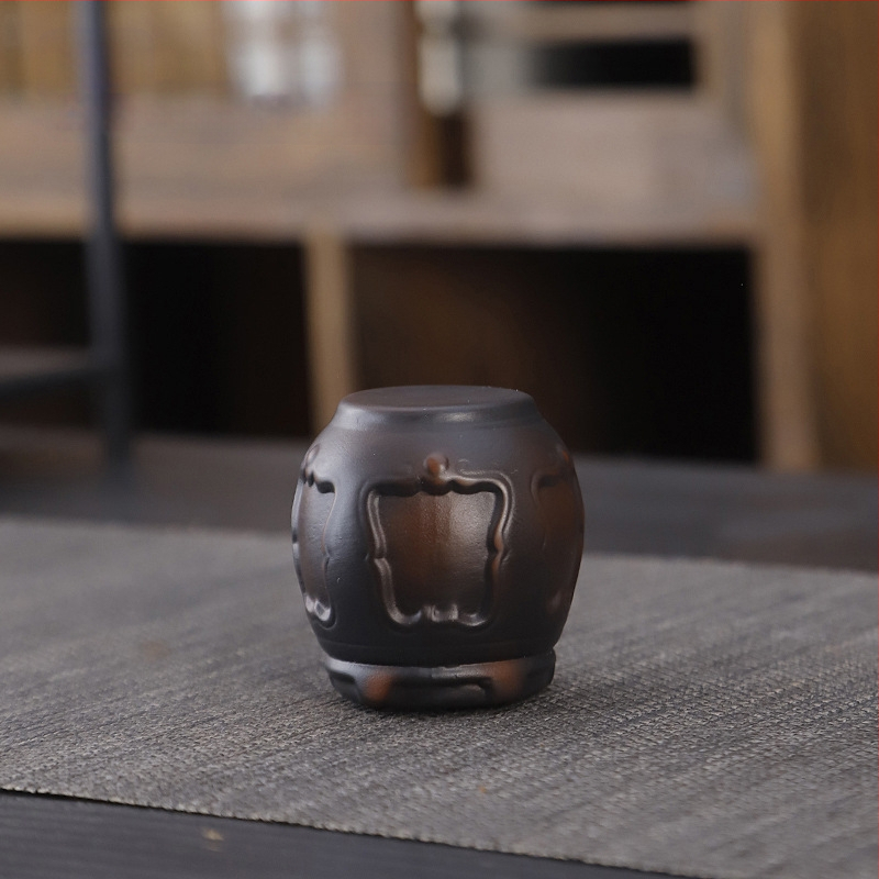 Lila kerámia kung fu teáskészlet öltöny retro háztartási egyszerű teáskanna fedél tál teáskészlet kiegészítők magas színű, értékű kézzel készített ajándék