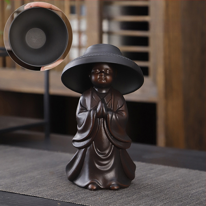 Lila kerámia kung fu teáskészlet öltöny retro háztartási egyszerű teáskanna fedél tál teáskészlet kiegészítők magas színű, értékű kézzel készített ajándék