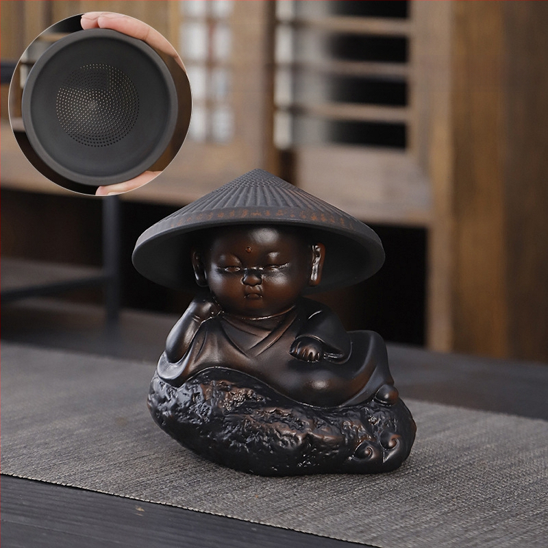 Lila kerámia kung fu teáskészlet öltöny retro háztartási egyszerű teáskanna fedél tál teáskészlet kiegészítők magas színű, értékű kézzel készített ajándék