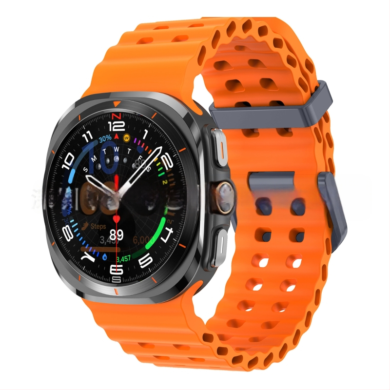 Samsung Galaxy Watch7 Ultra47mm ametliku veebisaidi Ocean Original topeltpandlaga sportlik silikoonrihm