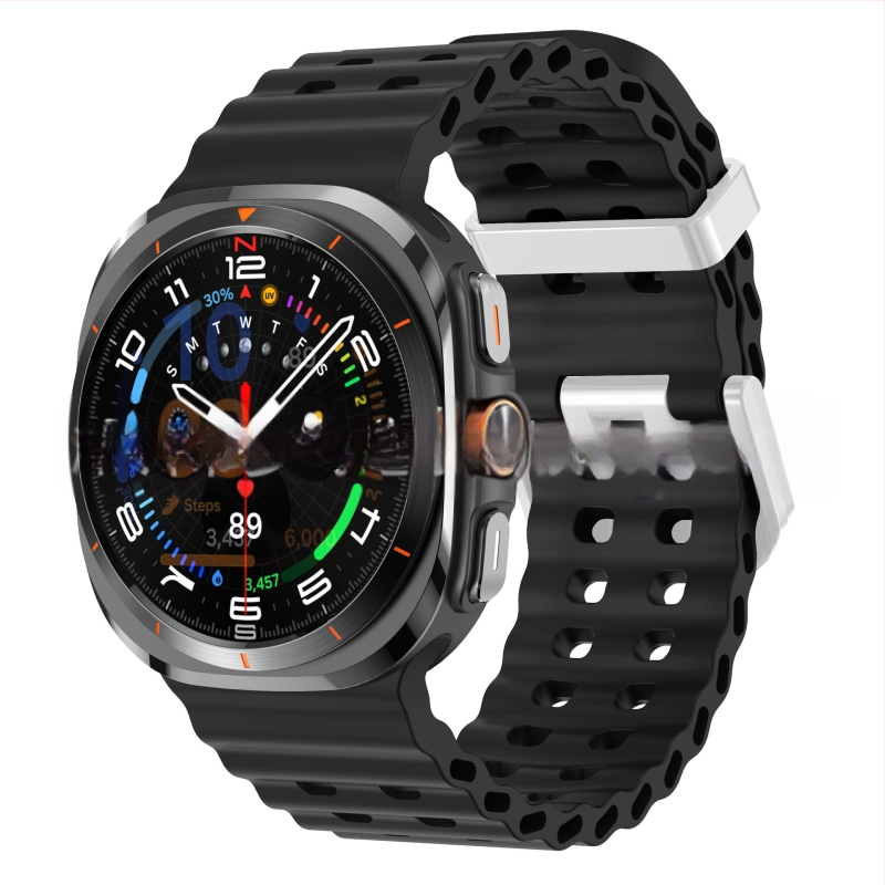 Samsung Galaxy Watch7 Ultra47mm ametliku veebisaidi Ocean Original topeltpandlaga sportlik silikoonrihm