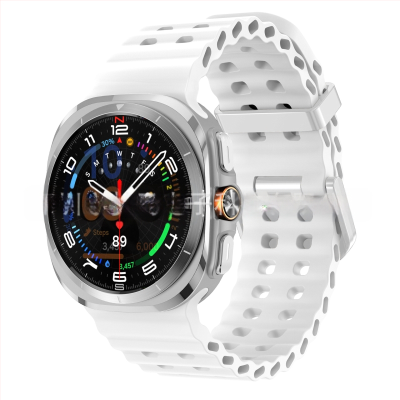 Samsung Galaxy Watch7 Ultra47mm ametliku veebisaidi Ocean Original topeltpandlaga sportlik silikoonrihm