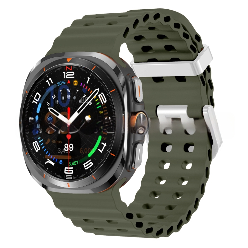 Samsung Galaxy Watch7 Ultra47mm ametliku veebisaidi Ocean Original topeltpandlaga sportlik silikoonrihm