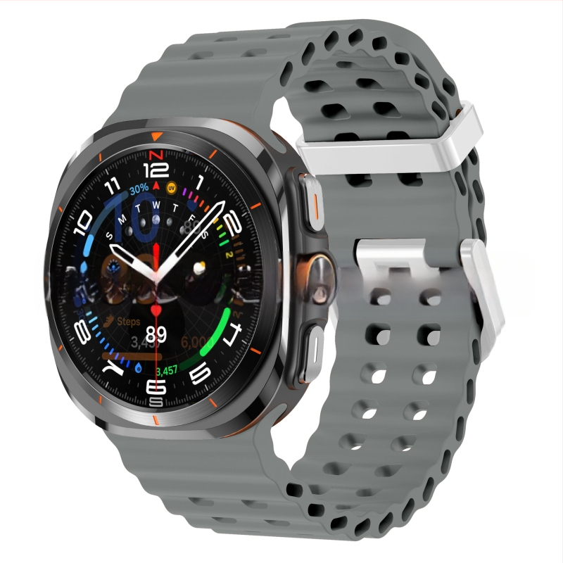 Samsung Galaxy Watch7 Ultra47mm ametliku veebisaidi Ocean Original topeltpandlaga sportlik silikoonrihm