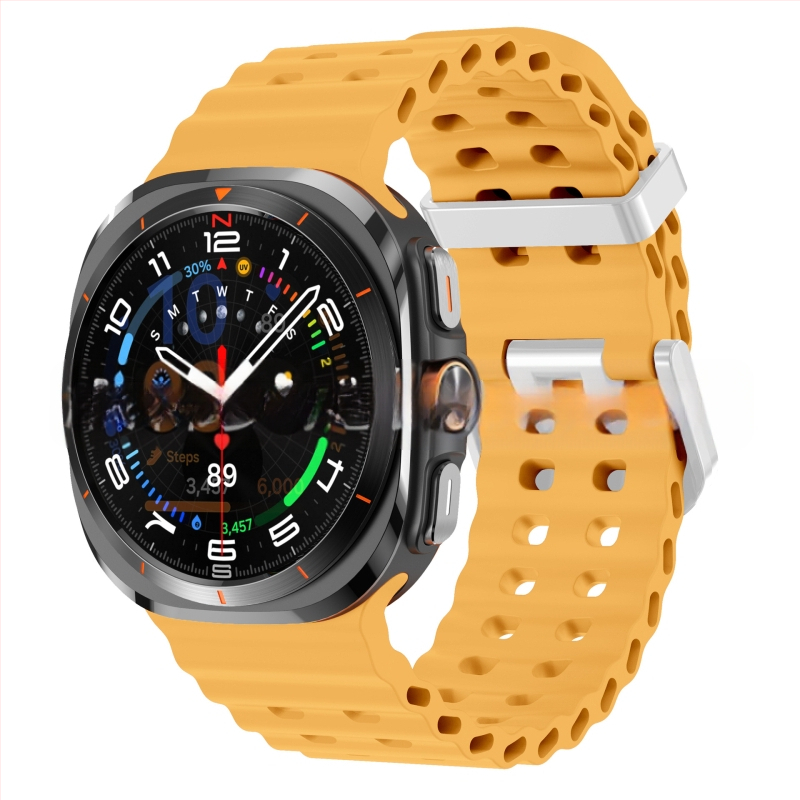 Samsung Galaxy Watch7 Ultra47mm ametliku veebisaidi Ocean Original topeltpandlaga sportlik silikoonrihm