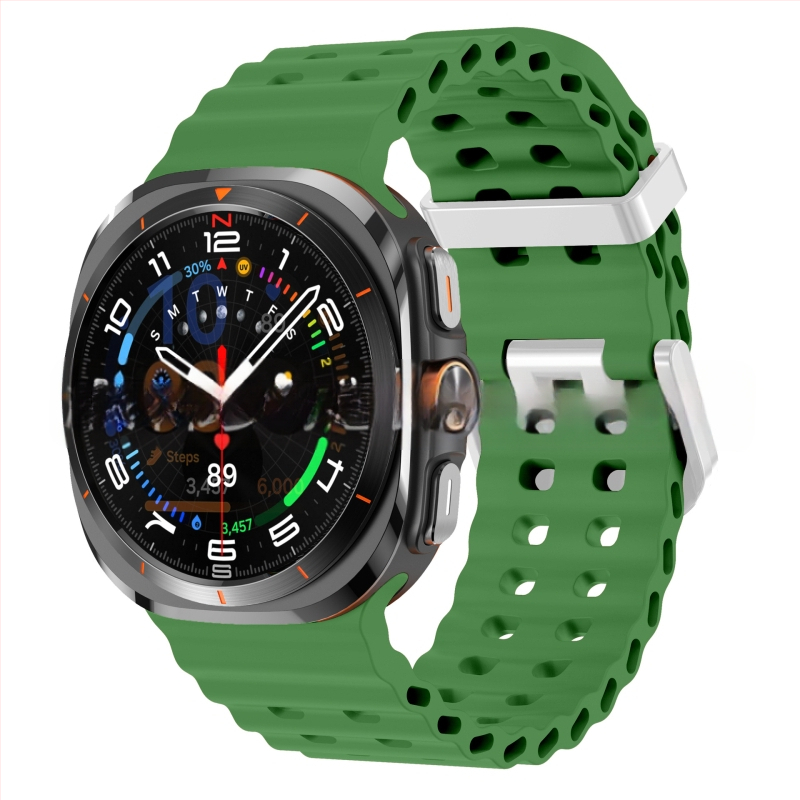 Samsung Galaxy Watch7 Ultra47mm ametliku veebisaidi Ocean Original topeltpandlaga sportlik silikoonrihm