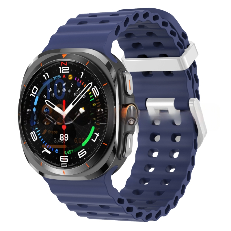 Samsung Galaxy Watch7 Ultra47mm ametliku veebisaidi Ocean Original topeltpandlaga sportlik silikoonrihm