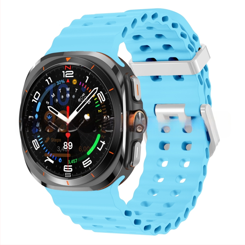 Samsung Galaxy Watch7 Ultra47mm ametliku veebisaidi Ocean Original topeltpandlaga sportlik silikoonrihm