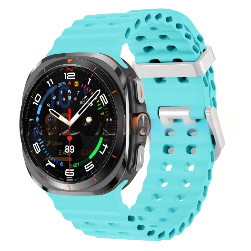 Samsung Galaxy Watch7 Ultra47mm ametliku veebisaidi Ocean Original topeltpandlaga sportlik silikoonrihm