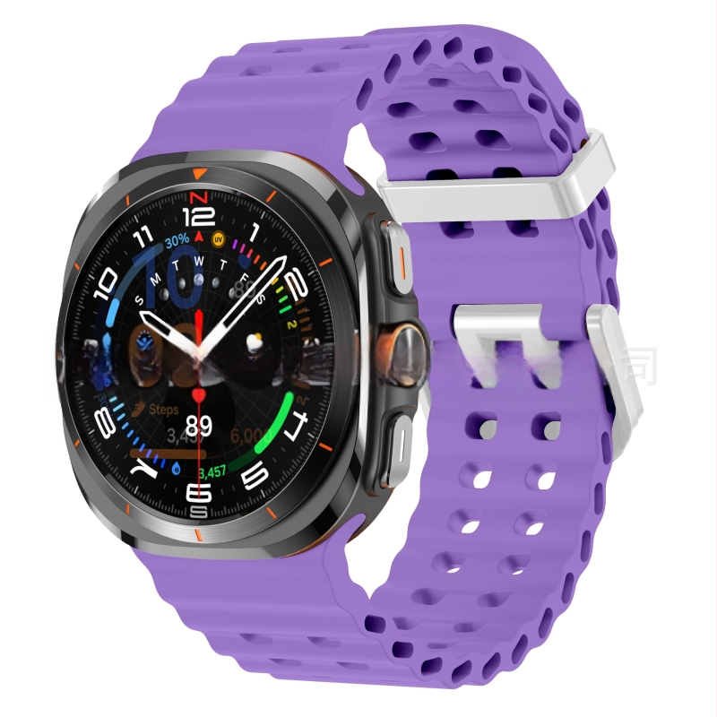 Samsung Galaxy Watch7 Ultra47mm ametliku veebisaidi Ocean Original topeltpandlaga sportlik silikoonrihm