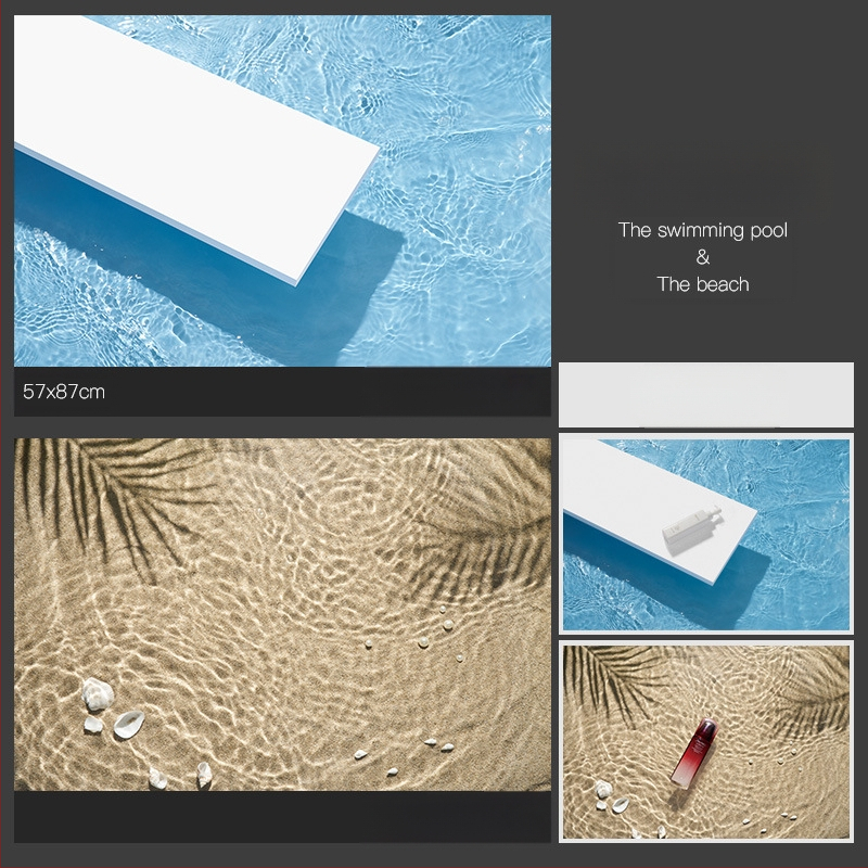 3D stereo divpusēja fotogrāfija fons papīrs ūdens viļņošanās koks ēna gaisma debesis fotogrāfija rekvizīti ēdiens skaistums fotogrāfija