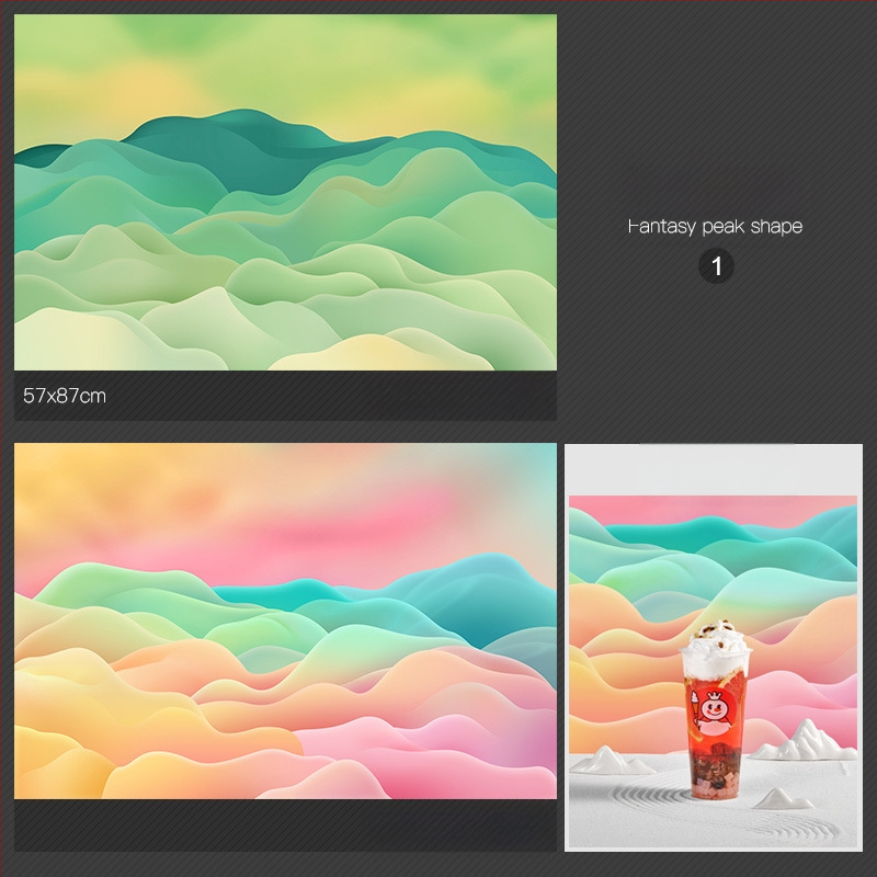 3D stereo divpusēja fotogrāfija fons papīrs ūdens viļņošanās koks ēna gaisma debesis fotogrāfija rekvizīti ēdiens skaistums fotogrāfija