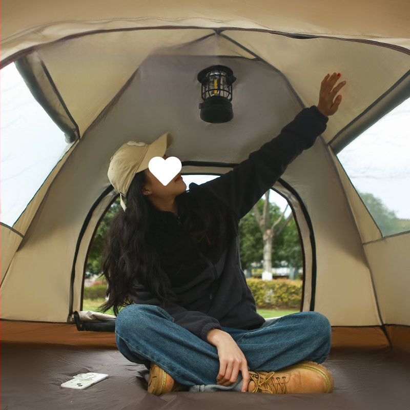 Gatava āra kempinga pilnībā automātiska ūdensnecaurlaidīga saules aizsardzība ātri atverama kempinga telts pret odiem pārnēsājama telts vairumtirdzniecībā