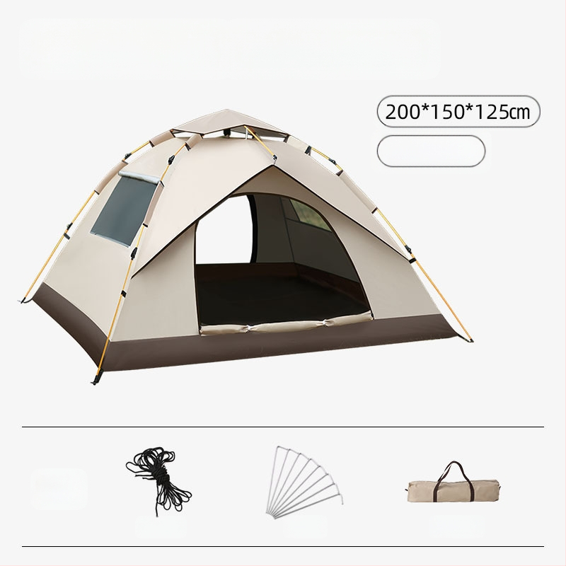Gatava āra kempinga pilnībā automātiska ūdensnecaurlaidīga saules aizsardzība ātri atverama kempinga telts pret odiem pārnēsājama telts vairumtirdzniecībā