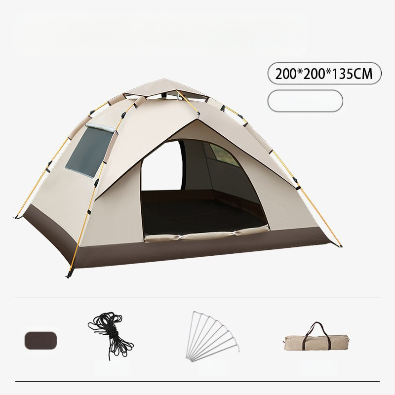 Gatava āra kempinga pilnībā automātiska ūdensnecaurlaidīga saules aizsardzība ātri atverama kempinga telts pret odiem pārnēsājama telts vairumtirdzniecībā