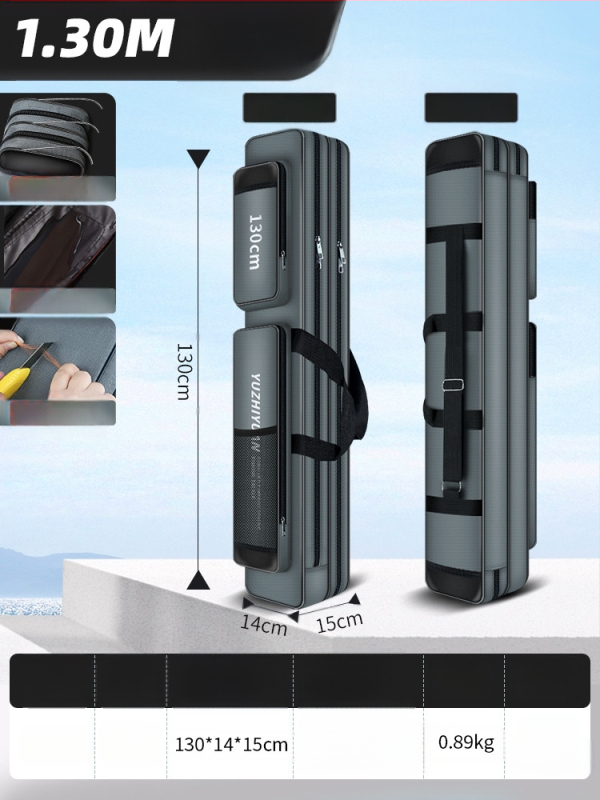 Makšķeres somas uzglabāšanai Makšķerēšanas piederumu soma Viegla, jauna, daudzfunkcionāla makšķeres soma Liela ietilpība Sabiezināta liela vēdera zivju soma makšķerēšanai