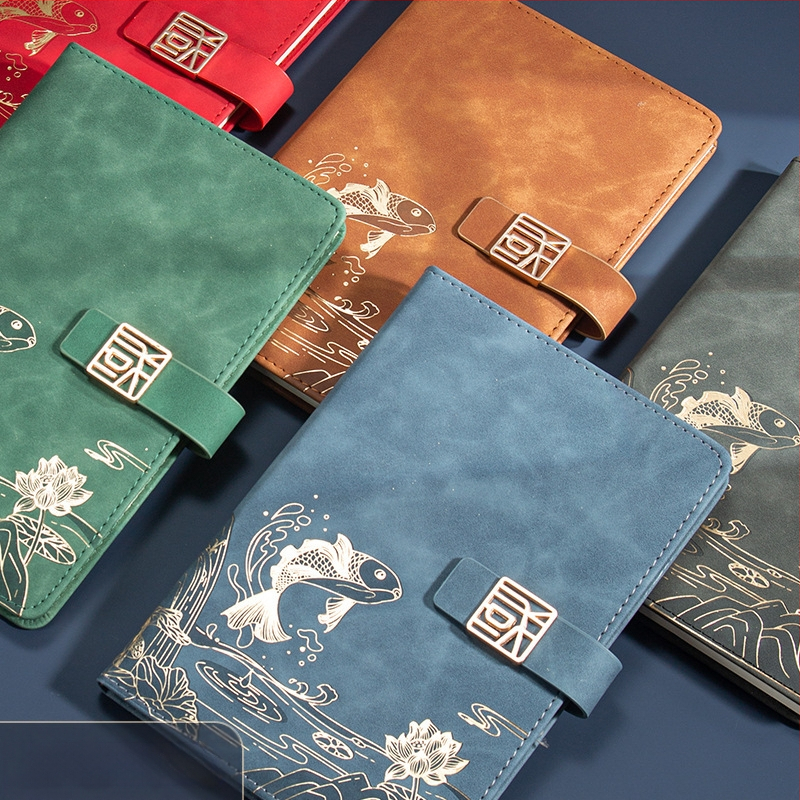 Caiet de notițe A5 pentru birou, cadou creativ pentru costum de birou, modă națională, cutie cadou pentru costum de birou, cadou pentru întâlnirea anuală