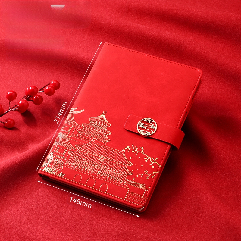 Caiet de notițe A5 pentru birou, cadou creativ pentru costum de birou, modă națională, cutie cadou pentru costum de birou, cadou pentru întâlnirea anuală