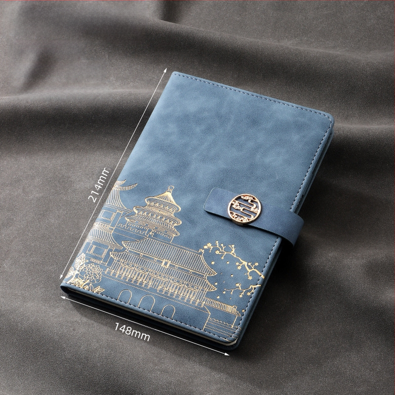 Caiet de notițe A5 pentru birou, cadou creativ pentru costum de birou, modă națională, cutie cadou pentru costum de birou, cadou pentru întâlnirea anuală