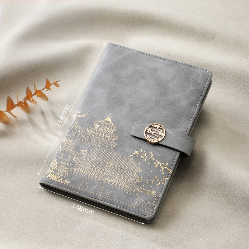 Caiet de notițe A5 pentru birou, cadou creativ pentru costum de birou, modă națională, cutie cadou pentru costum de birou, cadou pentru întâlnirea anuală