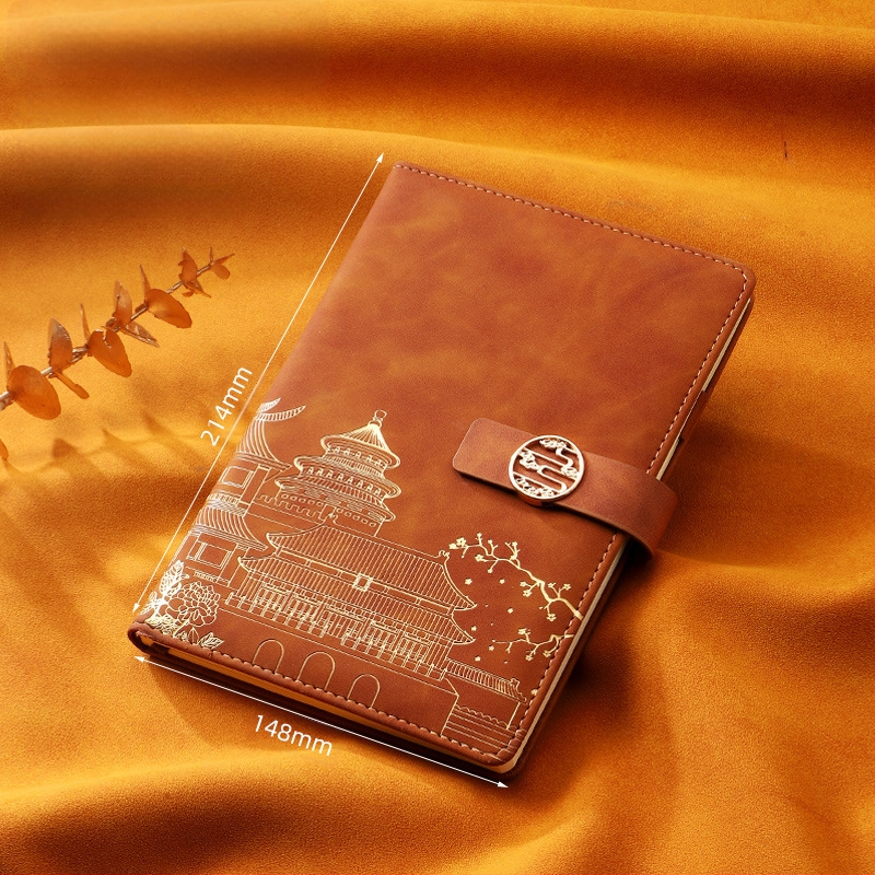 Caiet de notițe A5 pentru birou, cadou creativ pentru costum de birou, modă națională, cutie cadou pentru costum de birou, cadou pentru întâlnirea anuală